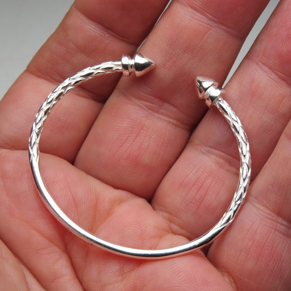 *925 Sterling Silver baby Bangle Bracelet